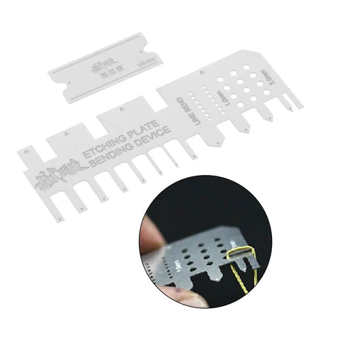 Pro Grade Model Tools Kit For Car Model Building And Metal Bending, stainless steel etching plate, close-up copper tube bending