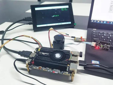 FHL-LD19 Plus 2D Lidar Sensor With 25 Meter Range And 360 Degree Scan for DIY bots and drones setup with connected devices