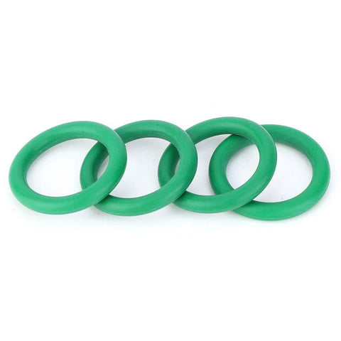 O-ring seals: 4 green nitrile rubber rings for high-temperature sealing