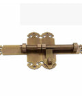 Heavy Duty Slide Bolt Gate Latch For Wood Doors Rock Solid Sliding Bar Bolts in antique brass finish for secure outdoor use.