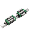 High Precision Linear Guide Rail Kit With 2pcs Square HGR20 Rails And 4pcs Bearing Blocks HGW20CC For Smooth CNC Router Or 3D Printer Motion Control Setup Perfect For DIY Builders, HGR20 rails with HGW20CC blocks