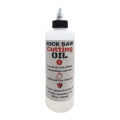 Odorless Clear Lapidary Saw Cutting Oil 8 Oz Premium Lubricant With Anti Rust And Anti Corrosion Inhibitors