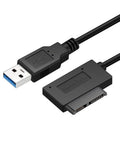 USB 3.0 To Slimline 13 Pin SATA Cable Adapter For Laptop CD DVD ROM External Drive No Power Required Plug And Play Boot From External Drive No Driver Needed On XP Windows 7 And Mac OS X, black cable