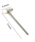 Watch Band Remover Tool Kit With Portable Spring Remover, Pin Punch Set And Watch Block, Blue Color hammer component with dimensions