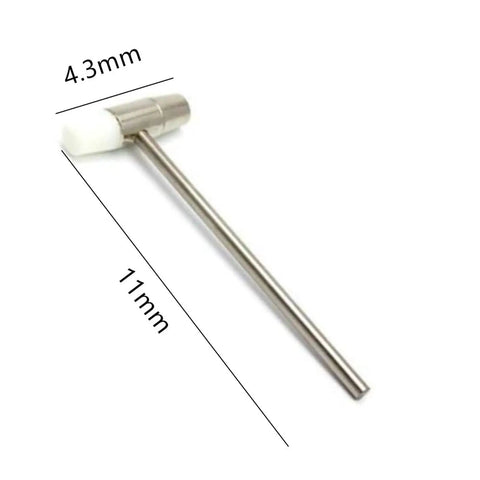 Watch Band Remover Tool Kit With Portable Spring Remover, Pin Punch Set And Watch Block, Blue Color hammer component with dimensions
