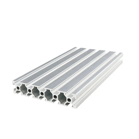 Aluminum T Slot Profile for CNC 3D Printer Frame European Standard Anodized Finish 2020 2040 2060 2080 Series, 250mm Length, Beefy Built To Last Durable Builder Rail for Custom Projects, silver aluminum extrusion