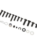 Stainless Steel RC Screw Kit 522 Piece Hardware Set For RC Cars With Individually Packaged Screws Heavy Duty Fasteners For Easy Field Repairs high strength black screws, washers and lock nut