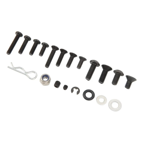 Stainless Steel RC Screw Kit 522 Piece Hardware Set For RC Cars With Individually Packaged Screws Heavy Duty Fasteners For Easy Field Repairs high strength black screws, washers and lock nut
