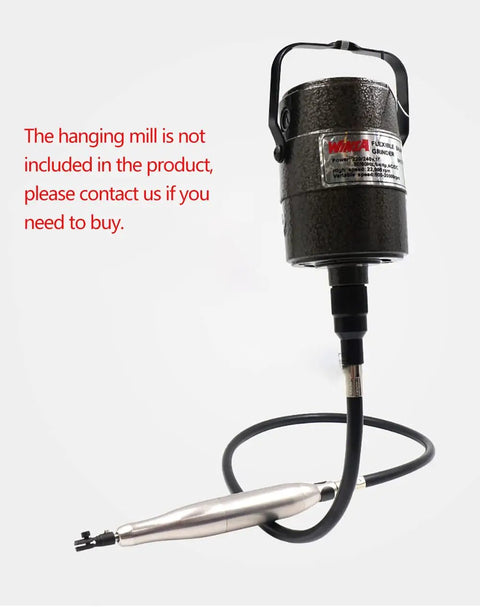 Pro Grade Electric Ultrasonic Reciprocating File And Die Grinder Polisher with flexible shaft and hand tool for precision work.