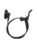Close-up of hydraulic disc brake upgrade kit for mountain and road bikes bilateral oil system with quick install hardware rear brake conversion.