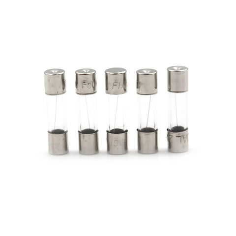 DIY Car Fuse Kit 2.0 Pack With Assorted 5x20mm And 6x30mm Glass Fuses, Quick Blow Auto Fuses shown in close-up view.
