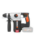 Built Different Heavy Duty Cordless Rotary Hammer Drill With Brushless Motor And Variable Speed Trigger, close-up view.