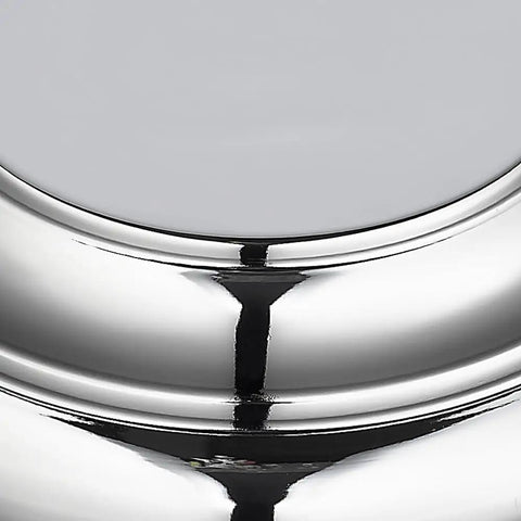 Close-up of chrome finish on Hines Mini Pendant Light For Kitchen Island And Dining Room with reflective surface