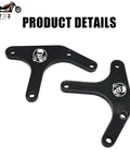 Black brackets for 1.5 Inch Lift Kit for Harley Tri Glide Ultra FLHTCUTG Street Glide Trike FLHXXX Freewheeler shown from above