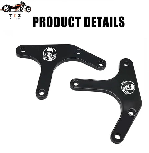Black brackets for 1.5 Inch Lift Kit for Harley Tri Glide Ultra FLHTCUTG Street Glide Trike FLHXXX Freewheeler shown from above