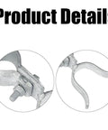 Close-up of Chain Link Gate Fork Latch With Padlock Hole, Galvanized Fence Latch for Gates, Kennels and Runs, Farm Fencing, 1-3/8 inch compatible