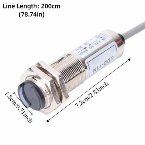 Infrared Proximity Sensor 1 To 10 Cm Detection NPN Normally Open 4-Wire 12 To 24 V DC Diffuse Reflection Photoelectric Switch