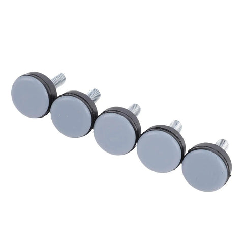 Five PTFE Furniture Sliders With M6 Thread Antislip Chair Glides For Tables Cabinets Stools 20 Pack Make Moving Heavy Furniture A Cinch On Hardwood Tile Laminate Floors Scratch Free aligned horizontally