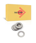 One Quarter Inch Pivot Pin And Take Down Pin Shim Kit, 14 Pack, Four Thicknesses, Heavy Duty Stainless Steel 304 in clear packaging