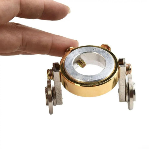 Give Your Plasma Rig A Sweet Boost With This Dual Wheel Roller Guide For Pt-31 Lg-40 Torch. Close-up of dual wheel guide with hand.