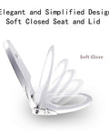 Toilet Bidet Seat With Self Cleaning Dual Nozzles Non Electric Separate Rear And Feminine Wash soft-close elongated seat