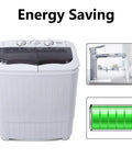 Zero Drama Portable Twin Tub Mini Washing Machine compact design with dual drum and energy-saving features for dorms and RVs.