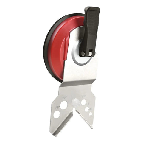 Heavy Duty Hole Drilling Guide For Marble, Granite And Glass, Adjustable 6mm To 83mm Opening with red suction base
