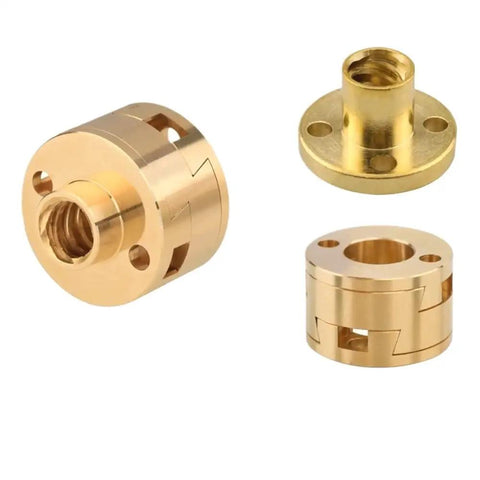 Upgrade Your 3D Printing Game With This NF T8 Oldham Coupling For Z-Axis And Hot Bed To Smooth Out Vibration And Boost Accuracy On BLV Or Voron Machines For Serious Builders, gold aluminum