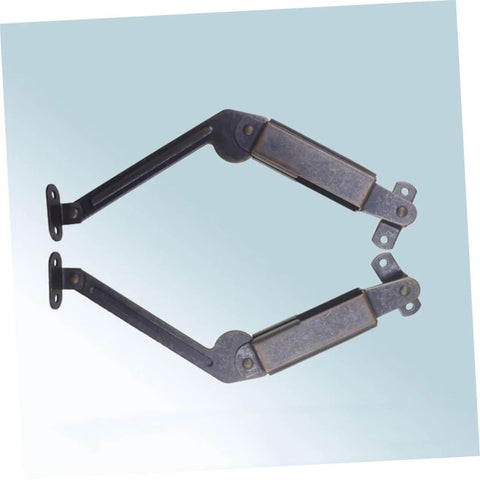 Antique Copper Spring Arm Safety Supports For Cabinets And Wooden Boxes Two Pack Easy To Install And Use Smooth Scratch Resistant