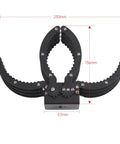 Front view of Heavy Duty Claw Gripper For DIY Projects, Full Metal Aluminum Arm Clamp With High Torque, 0 To 9 Inch Open Range, 1 Pound Max Grab.