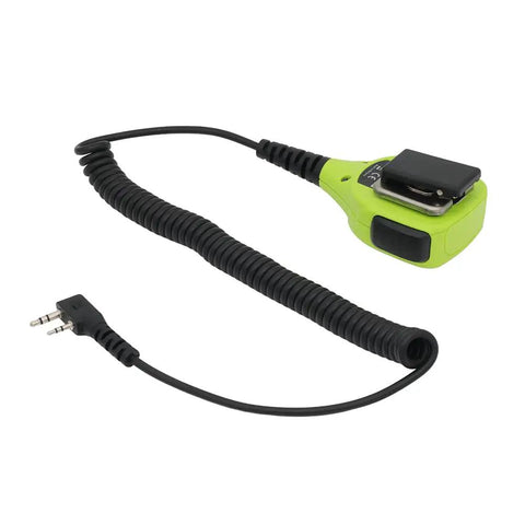 Light green 2 Pin K Plug Handheld Speaker Microphone for UV Series Two Way Radios Walkie Talkie compatible with UV5R