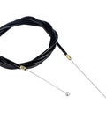 Heavy Duty Throttle Cable Replacement With Sleek Black Casing And Knockout Shaped Tips For Slick Accelerator Response and Rock Solid Control On Any Rig Using Part 786201 For Double End Wire Repairs - close-up of black throttle cable with tips