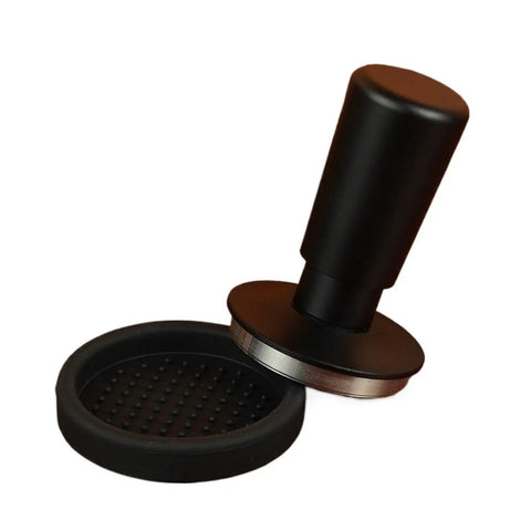 Top Shelf Espresso Distribution Needle Set And 51 Mm Tamper With Dosing Funnel Shower Screen Brush Barista Gear For Home Brew Precision Grounds Mixer For Smooth Shots, 51mm tamper with rubber base.