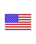 Emergency First Aid Kit Cabinet Sticker Decal 3.5 By 5 Inch High Visibility Vinyl Sign For First Aid Station No Fuss Peel And Stick Durable Indoor Outdoor Safety Label Easy To Remove, American flag