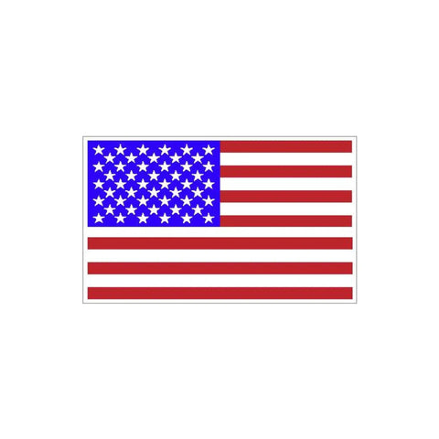 Emergency First Aid Kit Cabinet Sticker Decal 3.5 By 5 Inch High Visibility Vinyl Sign For First Aid Station No Fuss Peel And Stick Durable Indoor Outdoor Safety Label Easy To Remove, American flag