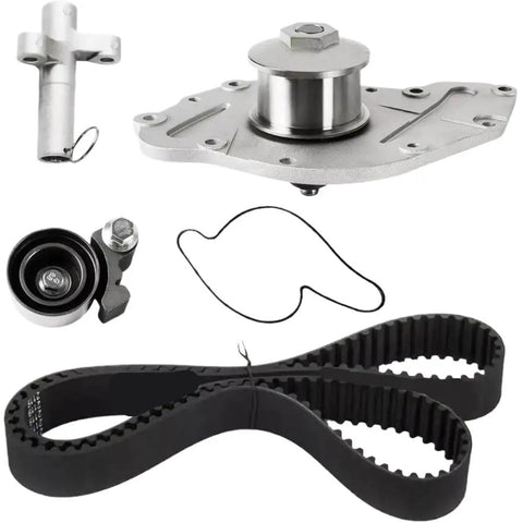 Timing Belt Kit With Tensioner Plus Water Pump For Dodge Avenger 300 Concorde 3 5L 4 0L V6 Gas 2005 To 2010 Years Top Rated Quality Direct Fit Easy Install Saves Money And Time For Fast Repairs Rock Solid Anywhere, belt and pulleys