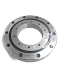 Rugged Cross Roller Slewing Bearing For Robot Arms And Cnc Rotary Tables Ru42 Models Precision Pivot Joint view of steel assembly with circular ring.