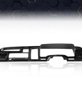 PIT66 black plastic radio dash trim panel for Dodge Ram 1994–1997, front view