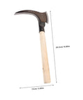Manganese Weeding Sickle Tool Multipurpose Garden Helper For Weeding Cutting Grass And Harvesting With Ergonomic Handle shown