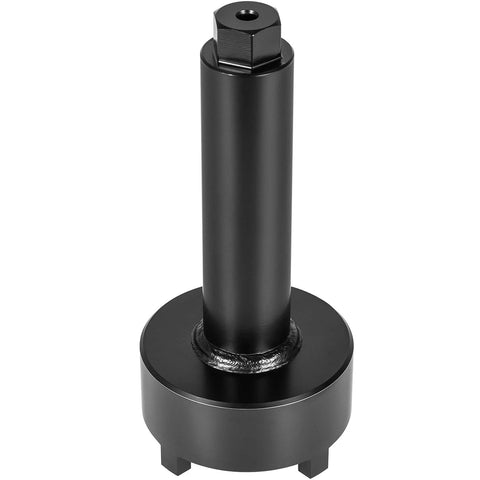 Bearing carrier retainer wrench tool for Mercury Mercruiser outdrives, black metal, front view
