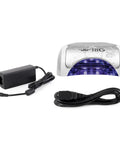 Front view of Pro Grade LED Nail Curing Lamp for Home or Salon Use, Fast Dry 36W Corded Nail Dryer With SafeLight Technology