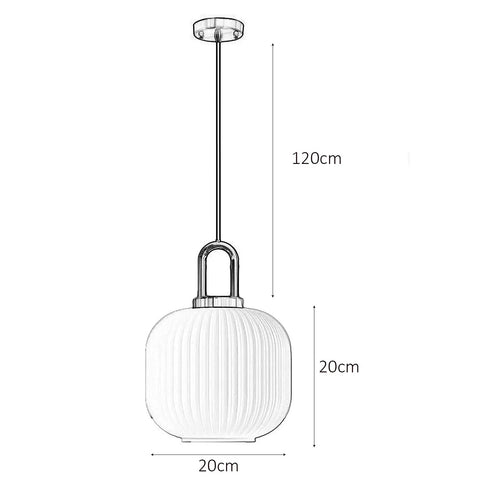 Rad Industrial Vintage Pendant Light With Ribbed Glass Shade And Bronze Finish For Bedside, Dining Table Or Kitchen Island, Modern Retro Ceiling Fixture, Three Shade Sizes, 47 Inch Cord, Transparent 7.9 Inch Diameter