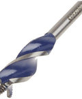 Tri Flute Five Eighths Inch By 6 Inch Wood Drill Bit Self Feeding Spade Bit for Fast Holes in Hardwood and Softwood, close-up view
