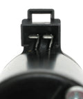 Close-up view of the connector on a 12 Volt Dc Worm Drive Gear Motor Left Angle Config For Auto Power Seat Adjustment.
