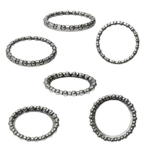 Bike Ball Bearing Retainer Kit 60 Pieces Nine Size Set For Headset Crank And Wheel Repairs Includes 4 Mm To 8 Mm Ball Diameters