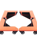 Heavy Duty Furniture Dolly Set Of 4 For Moving Appliances And Heavy Gear With Triangular Steel Frame And Smooth Polyurethane Wheels