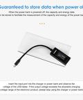 USB C Power Meter And Tester For Go-To Voltage And Current Checks 4-30V 0-6.5A Digital Multimeter With LED Display and extension cable
