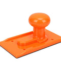 Badass Woodworking Push Block Crafted From Heavy Duty Abs Plastic With An Orange Non Slip Grip Pad For Smooth Table Saw Planer Router Table Jointer Tasks Without Breaking Sweat At All viewed from the side.