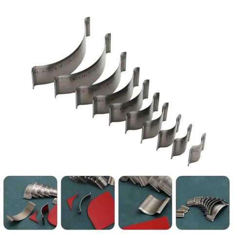 Leather Corner Punch And Round Cutter Kit For Belts And Watch Straps, Perforation Circle Tool Set With Durable Corner Cutting Dies displayed