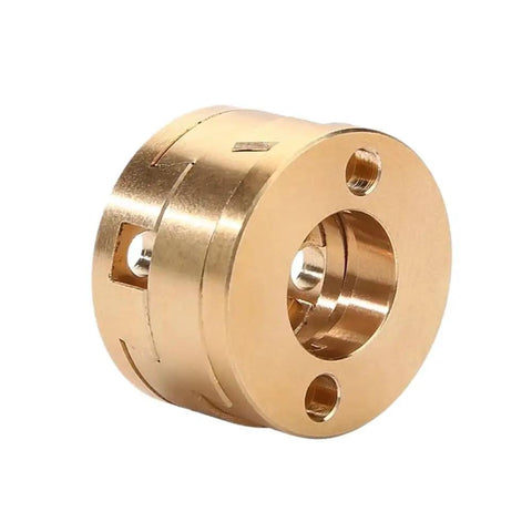 Upgrade Your 3D Printer Game With This Rock Solid 16mm Oldham Coupling For T8 Z-Axis Screw Hot Bed Setup That Cuts Vibration, Stops Printing Swing, And Boosts Overall Print Smoothness Like A Pro. 16mm brass Oldham coupling for T8 Z-axis 3D printer screw